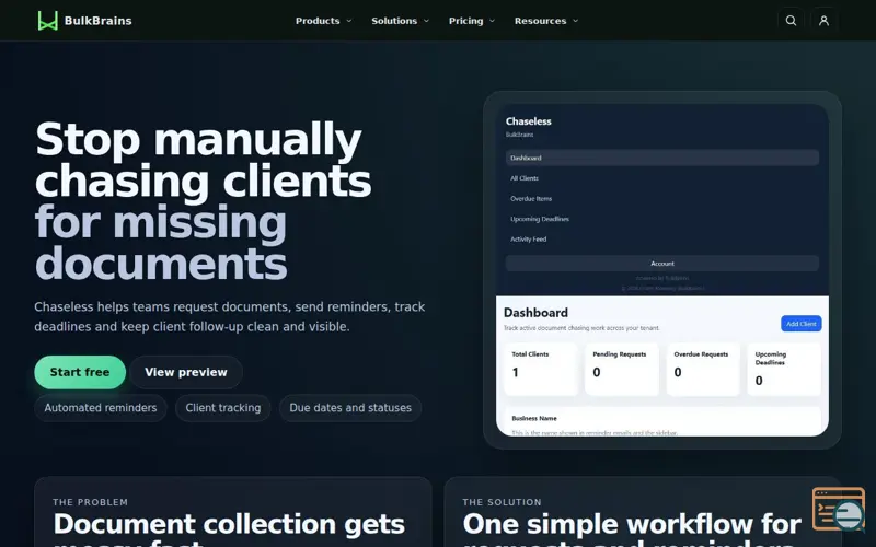 Screenshot of BulkBrains Chaseless