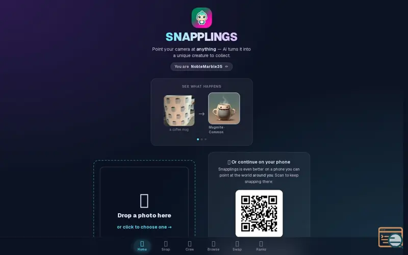 Screenshot of Snapplings