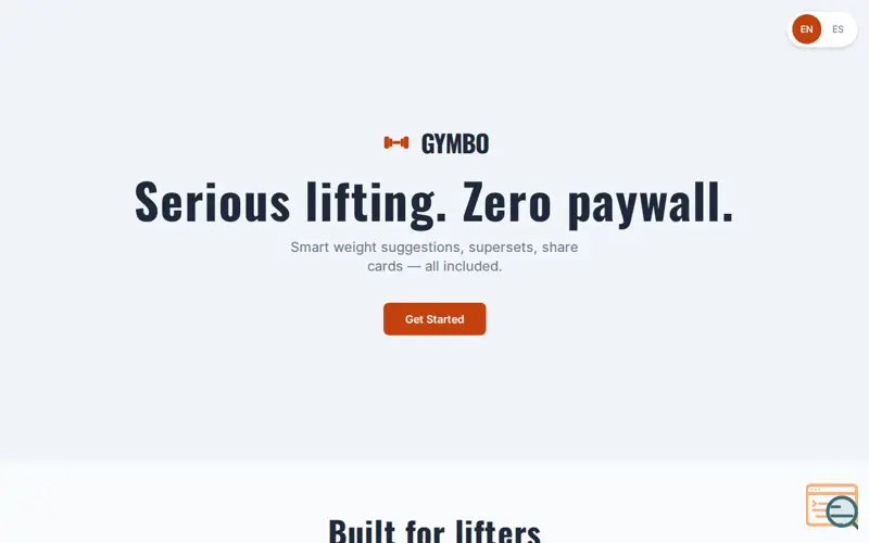 Screenshot of Gymbo