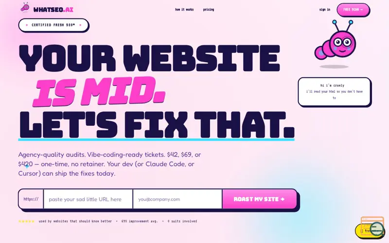 Screenshot of WhatSEO.ai