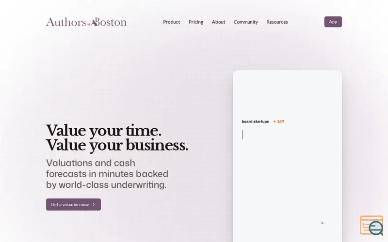 Screenshot of Authors of Boston