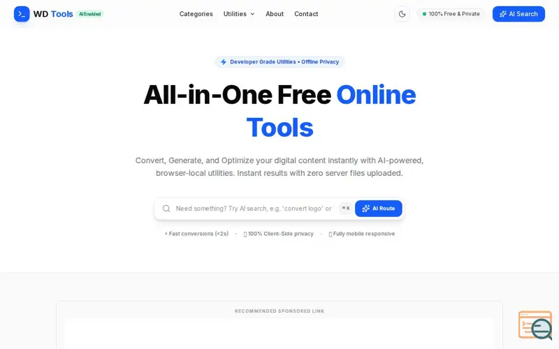 Screenshot of WD Tools