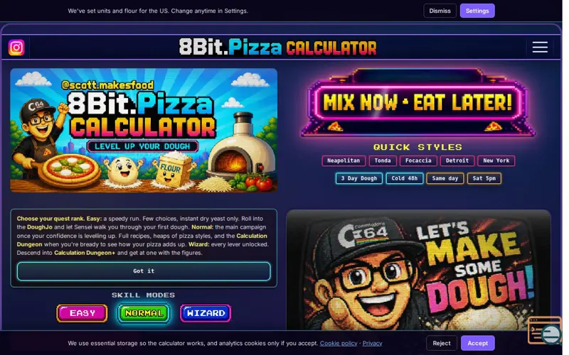 Screenshot of 8Bit.Pizza