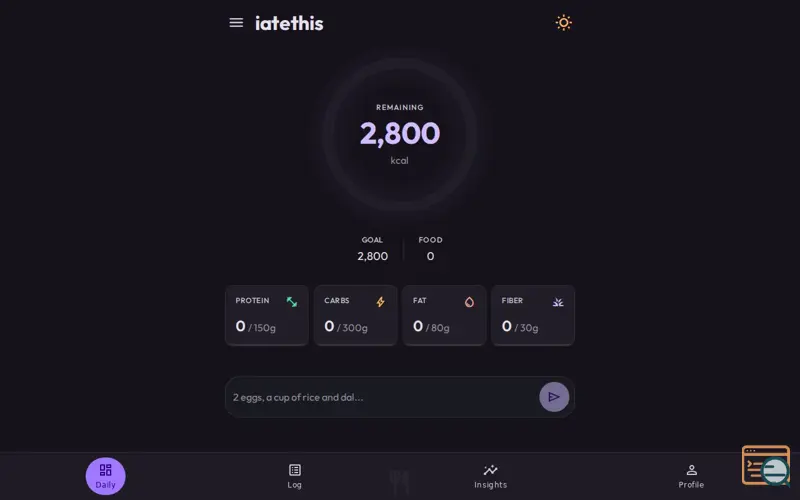 Screenshot of Iatethis
