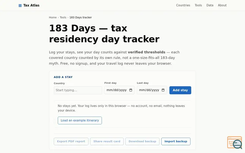 Screenshot of 183 Days