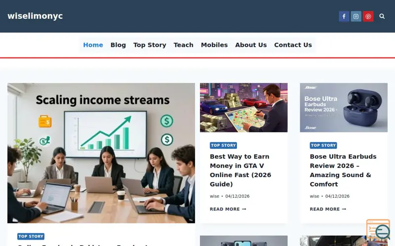 Screenshot of wiselimonyc