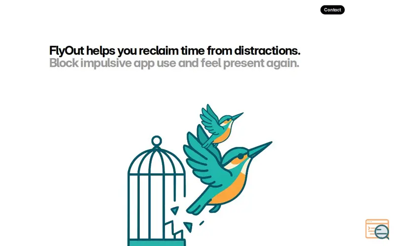 Screenshot of Flyout: Calm Screen Time 