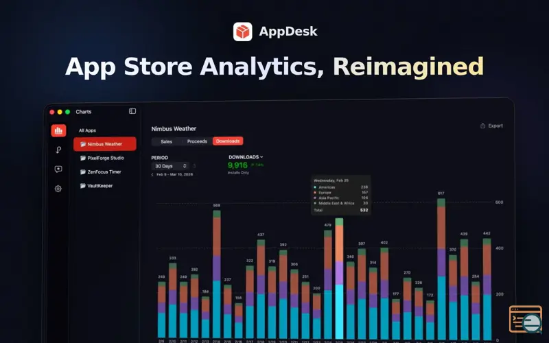 Screenshot of AppDesk