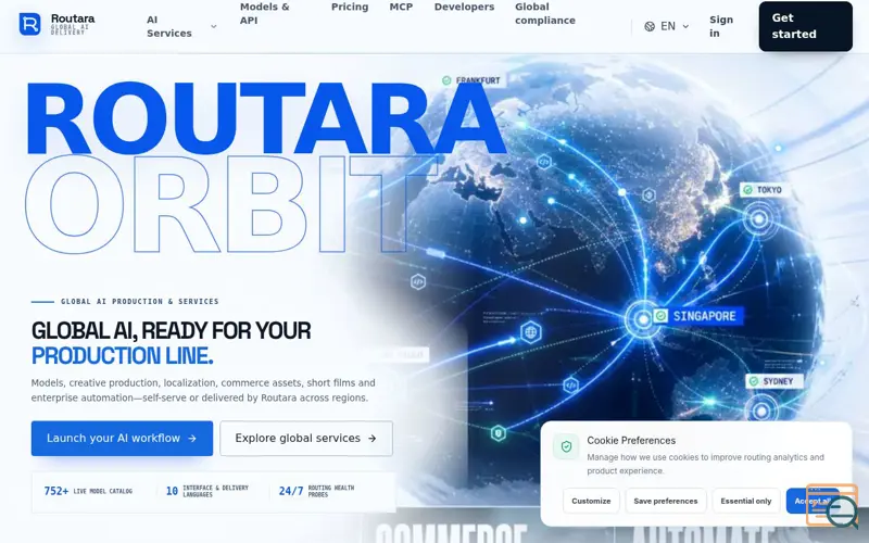 Screenshot of Routara, a launch using Grok