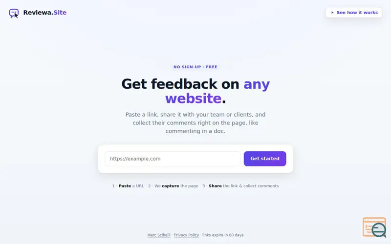 Screenshot of Reviewa.Site