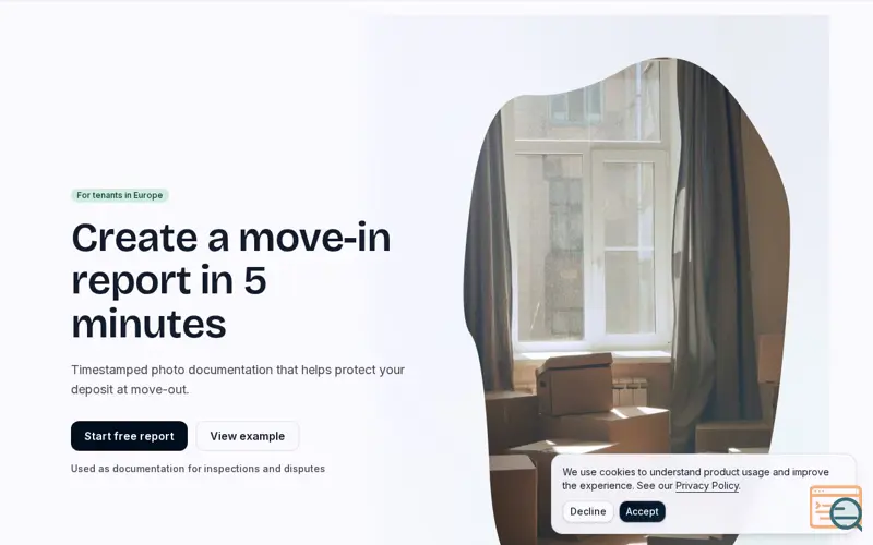 Screenshot of Rental Proof