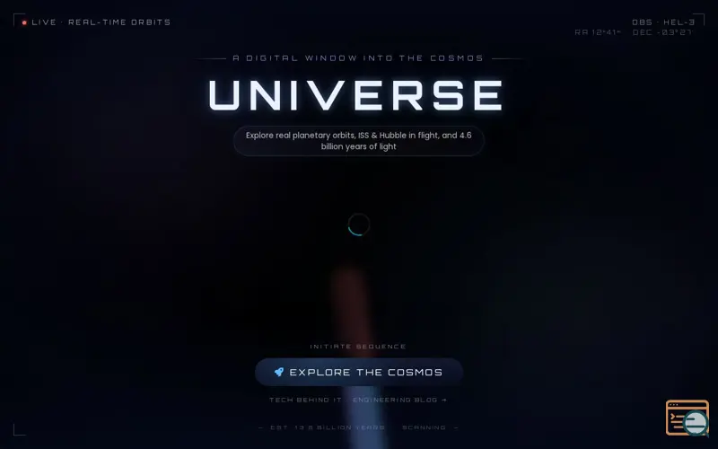 Screenshot of 3D-Universe