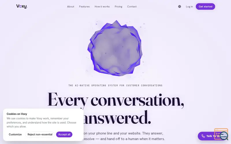Screenshot of Voxy