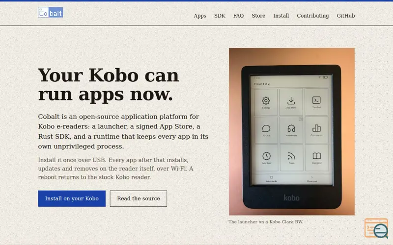 Screenshot of Cobalt
