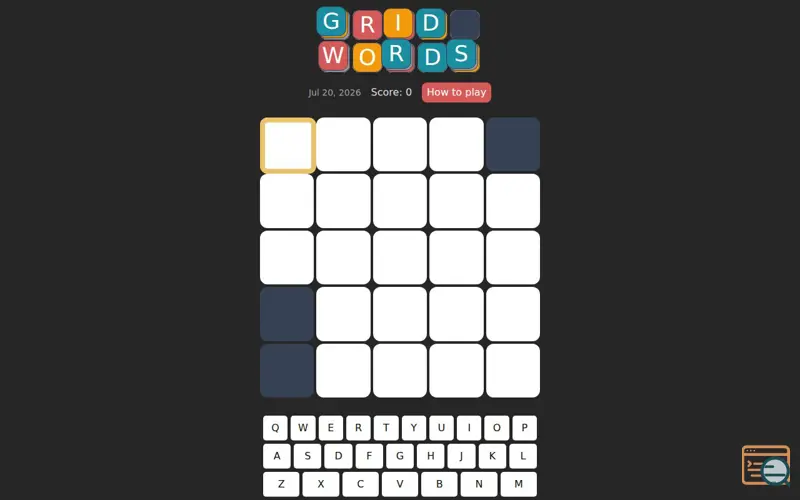 Screenshot of Grid Words