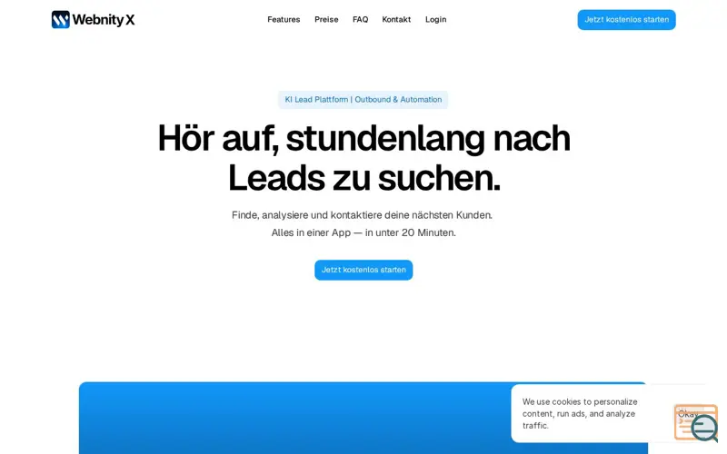 Screenshot of Webnity X