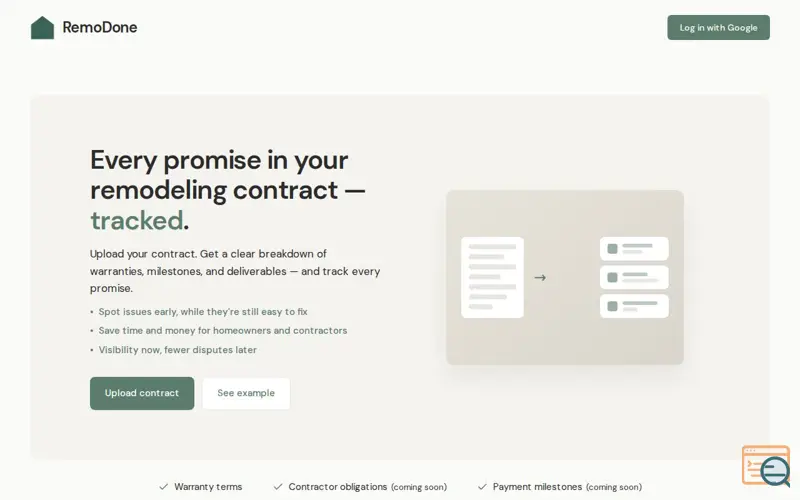 Screenshot of RemoDone