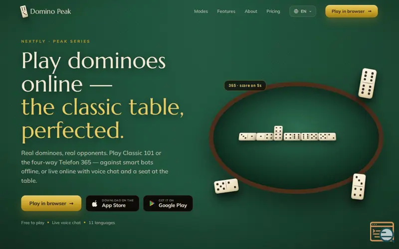 Screenshot of Domino Peak