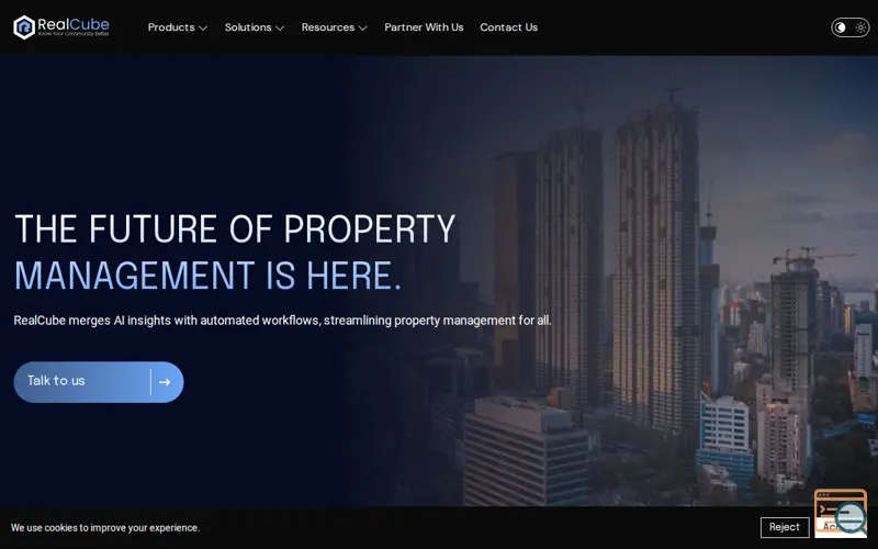 Screenshot of Realcube