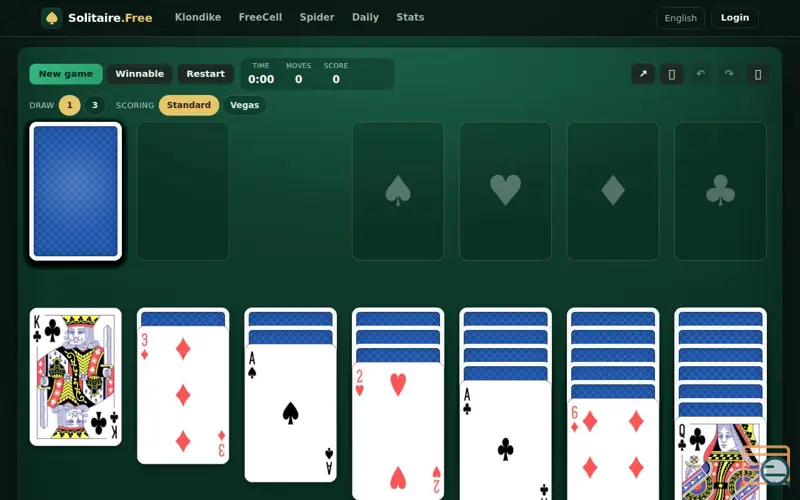 Screenshot of Solitaire.Free