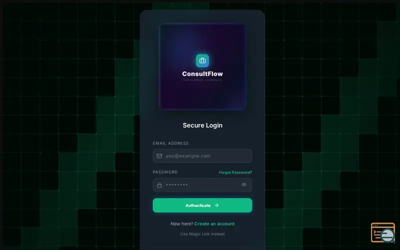 Screenshot of ConsultFlow