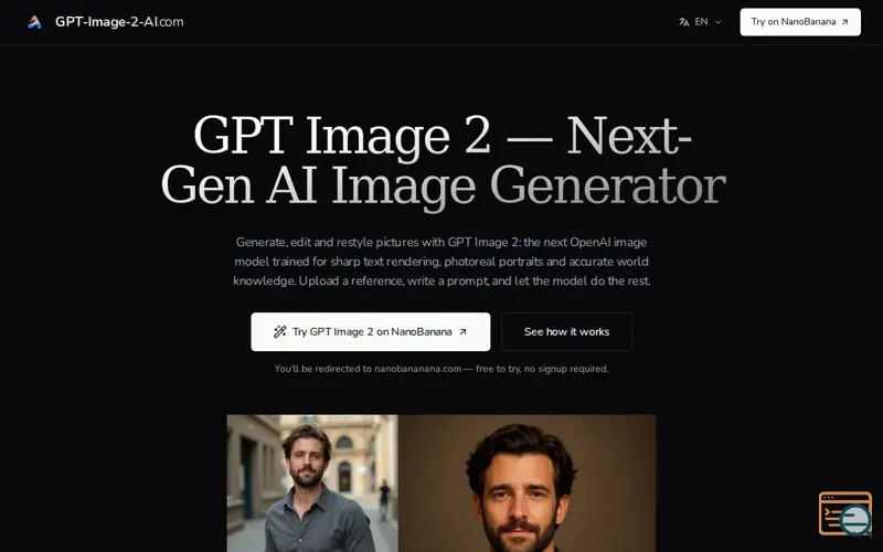 Screenshot of GPT Image 2 — Next