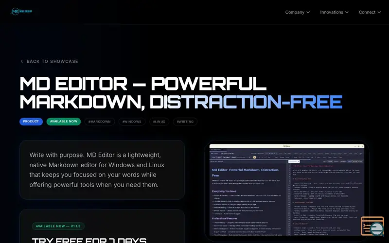 Screenshot of MD Editor