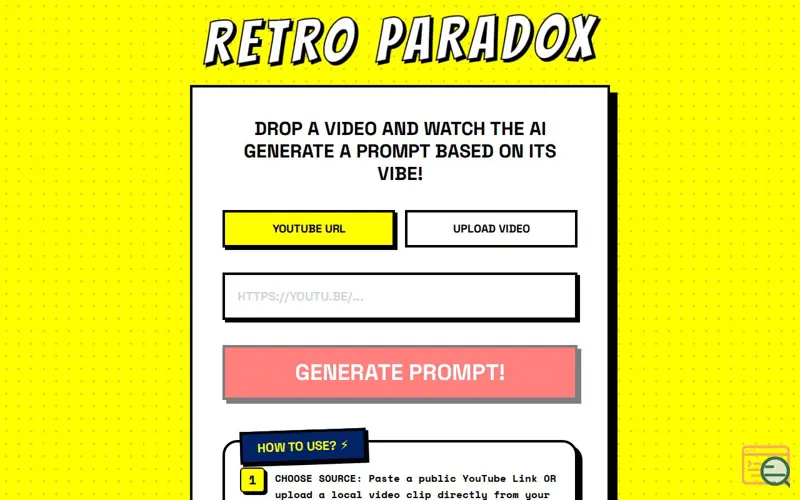 Screenshot of retro paradox, a launch using Rumahweb DNS