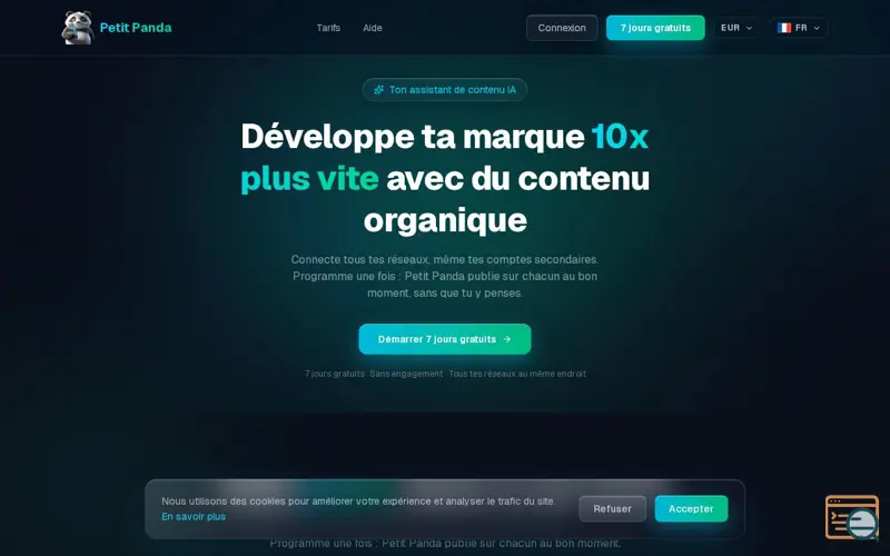 Screenshot of Petit Panda
