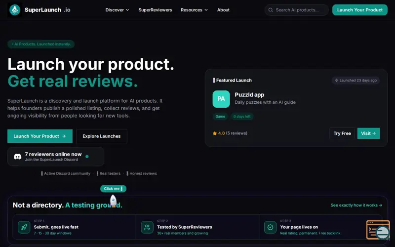 Screenshot of SuperLaunch 