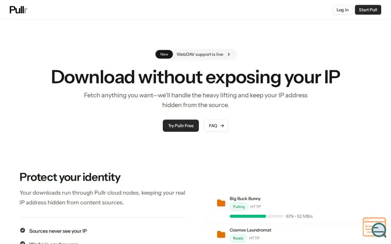 Screenshot of Pullr