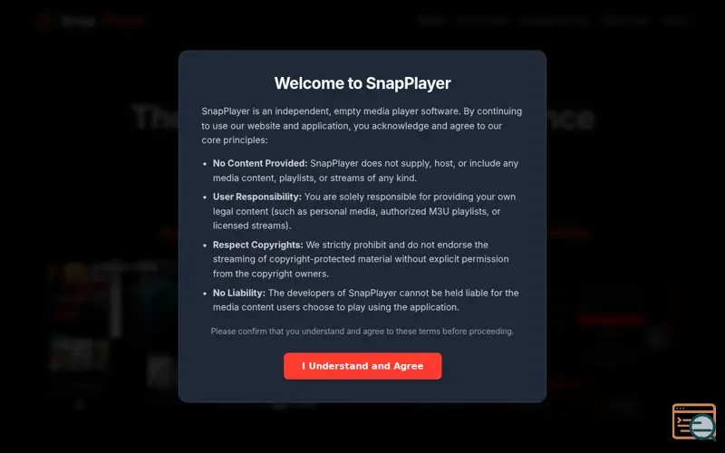 Screenshot of SnapPlayer