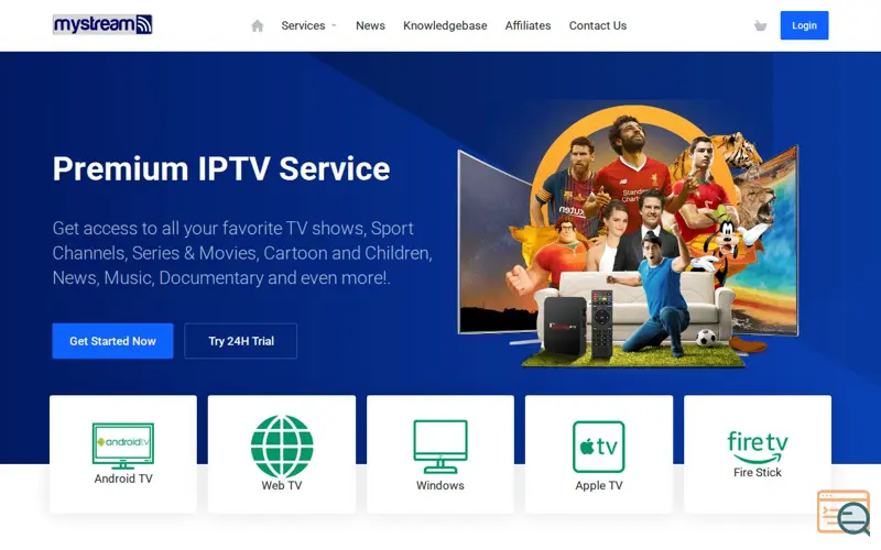 Screenshot of MyStreamTV