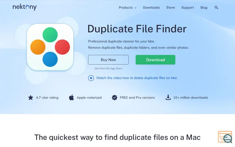 Screenshot of Duplicate File Finder, a launch using Disqus