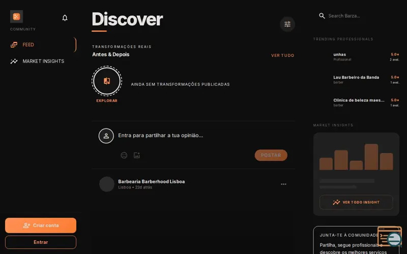 Screenshot of Barza