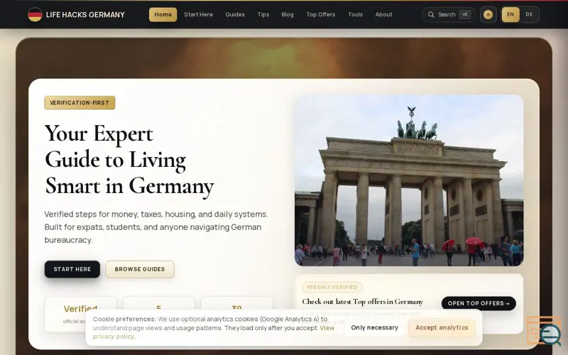 Screenshot of Lifehacksgermany