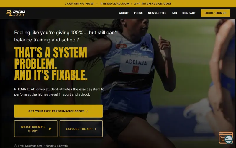 Screenshot of RHEMA LEAD