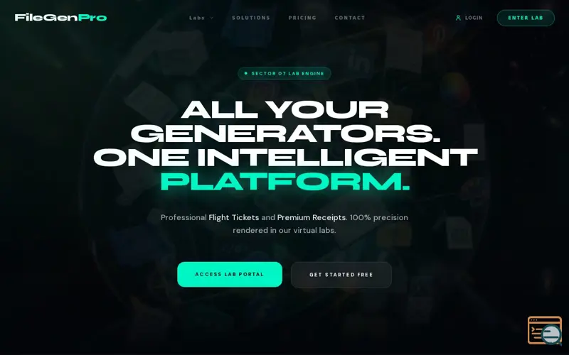 Screenshot of FileGenPro