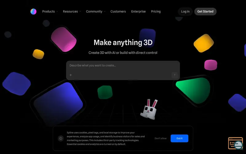 Screenshot of Spline V2