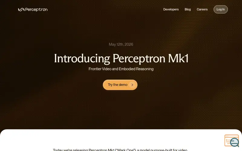 Screenshot of Perceptron Mk1