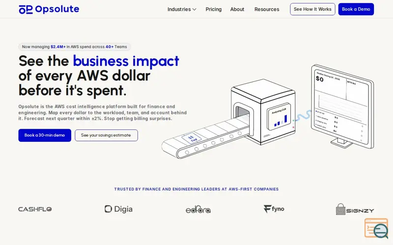 Screenshot of Opsolute