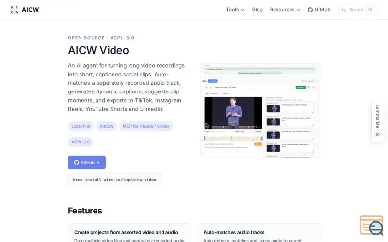 Screenshot of AICW Video
