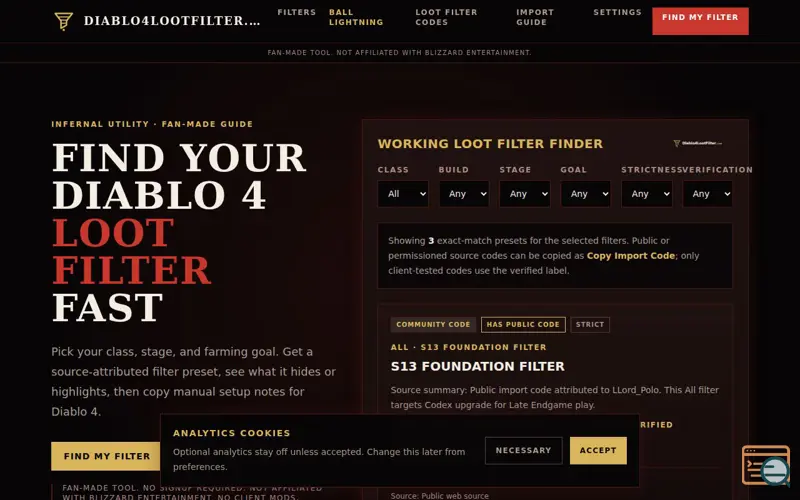 Screenshot of Diablo4LootFilter