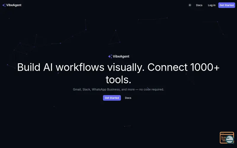 Screenshot of VibeAgent