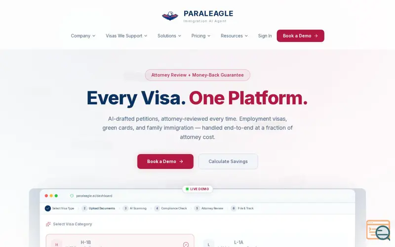 Screenshot of ParaLeagle