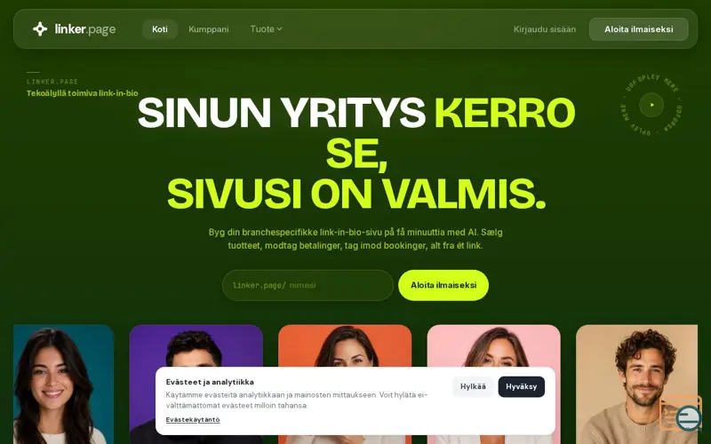 Screenshot of Linker.page