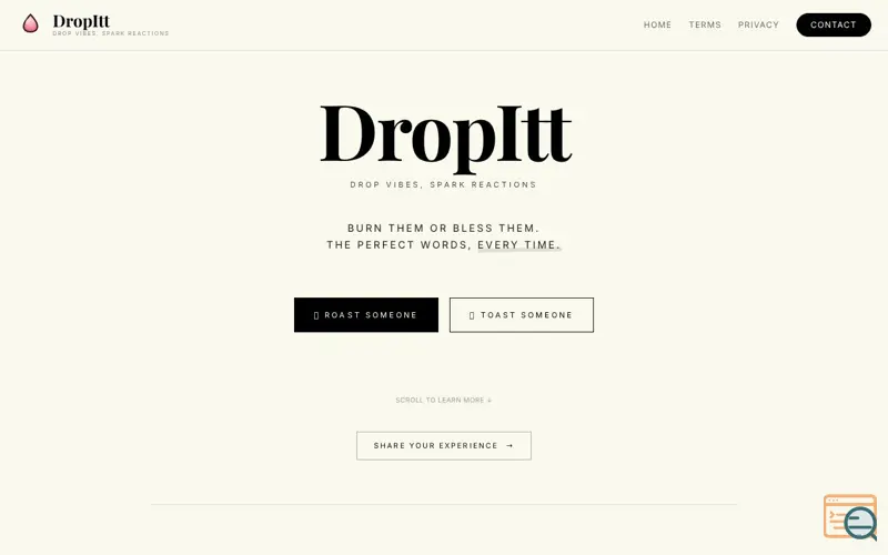 Screenshot of DropItt