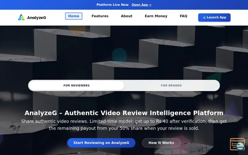 Screenshot of AnalyzeG