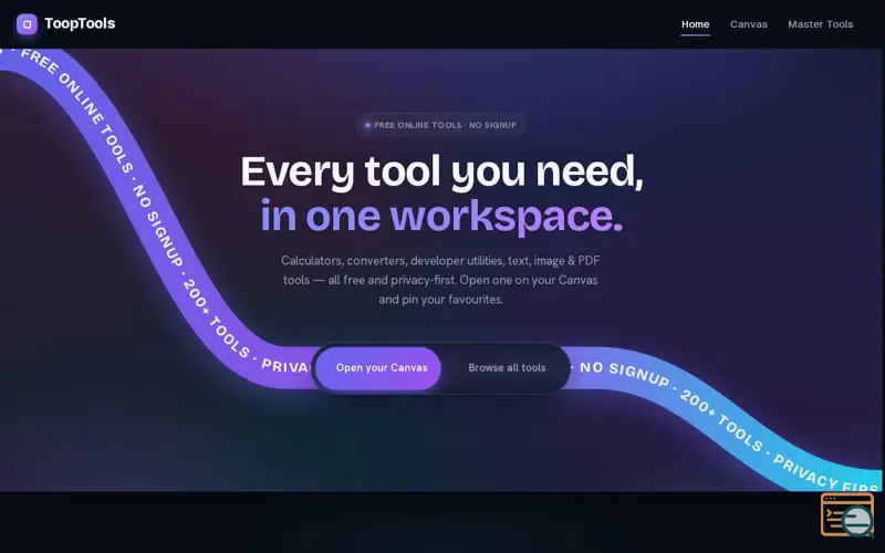 Screenshot of ToopTools