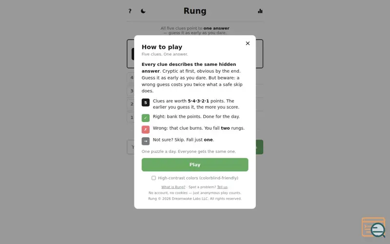 Screenshot of Dailyrung